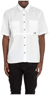 C.P. Company Short Sleeve Shirts C.p. Company , White , Heren - 2Xl,Xl,L,M