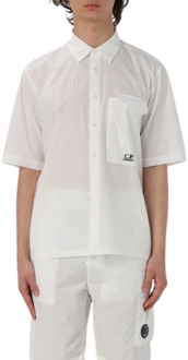 C.P. Company Short Sleeve Shirts C.p. Company , White , Heren - Xl,L,M,S