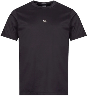 C.P. Company Stijlvolle korte mouwen T-shirt C.p. Company , Blue , Heren - 2Xl,Xl,L,M,S