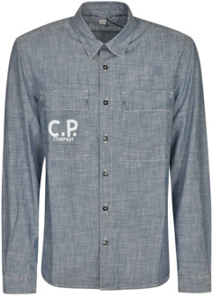 C.P. Company Stijlvolle Overhemden Collectie C.p. Company , Gray , Heren - L,M