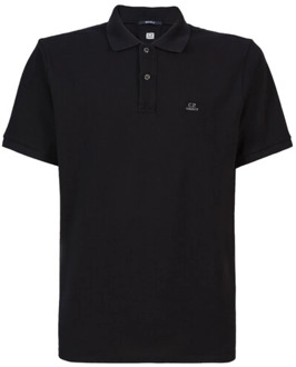 C.P. Company Stijlvolle Regular Fit Polo Shirt C.p. Company , Black , Heren - Xl,L,M