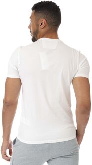 C.P. Company T-shirt met kaderlogo midden op de borst voor heren, wit