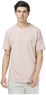 C.P. Company T-shirt met relaxed fit en logo C.p. Company , Pink , Heren - Xl,S