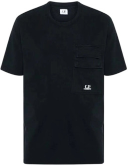C.P. Company T-Shirts C.p. Company , Black , Heren - 2Xl,Xl,M