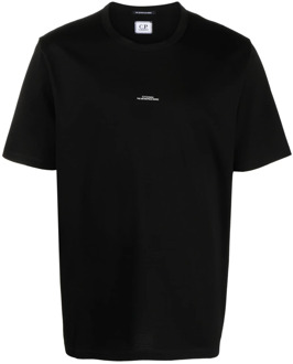 C.P. Company T-Shirts C.p. Company , Black , Heren - Xl,L,S