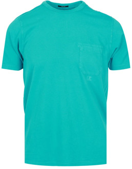 C.P. Company T-Shirts C.p. Company , Blue , Heren - Xl,S