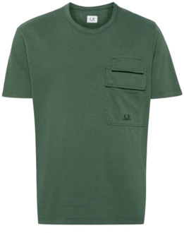 C.P. Company T-Shirts C.p. Company , Green , Heren - 2Xl,Xl,L,M,S