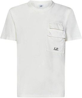 C.P. Company T-Shirts C.p. Company , White , Heren - Xl,L,M,S