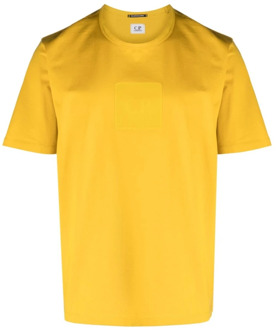 C.P. Company T-Shirts C.p. Company , Yellow , Heren - Xl,L,M