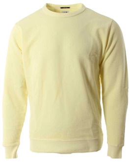 C.P. Company Trainingsshirt, Gele Katoenen Sweatshirt voor Heren C.p. Company , Yellow , Heren - M,S