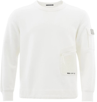 C.P. Company Wit Basic Crewneck Sweatshirt C.p. Company , White , Heren - M