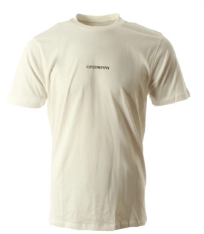 C.P. Company Witte Katoenen Jersey T-shirt C.p. Company , White , Heren - S