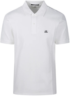 C.P. Company Witte Regular Polo Shirt C.p. Company , White , Heren - 2Xl,Xl,L,M,S