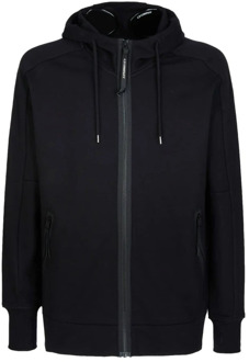 C.P. Company Zwarte hoodie met originele bril C.p. Company , Black , Heren - 2Xl,Xl