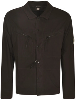 C.P. Company Zwarte Overhemden Collectie C.p. Company , Black , Heren - Xl,L