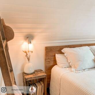 C115 wandlamp in vintage stijl wit