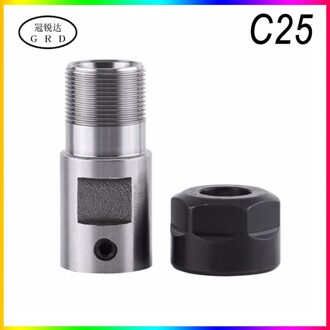 C25-ER20 C25-ER16 graveermachine gereedschaphouder C25 ER20 ER16 8mm 10mm 12mm 14mm 16mm voor motor spindel ER gereedschaphouder C25-ER16A-14mm
