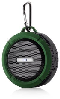 C6 Mini Draadloze Bt 5.0 Speaker IP65 Outdoor Waterdichte Draagbare Klankkast Handsfree Met Microfoon Usb Oplaadbare groen