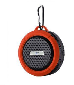 C6 Mini Draadloze Bt 5.0 Speaker IP65 Outdoor Waterdichte Draagbare Klankkast Handsfree Met Microfoon Usb Oplaadbare Oranje