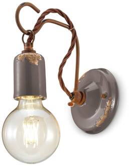 C665 wandlamp in vintage stijl, grijs