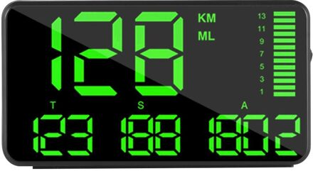 C80 C90 C60 C60S Digitale Gps Snelheidsmeter Auto Hud Snelheidsoverschrijding Alarm Systeem zwart