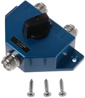 CA-201 Antenna Switcher UHF Manual Aerial Female Connector Adapter Converter CB Radio Antenna Coax Switch AXYB
