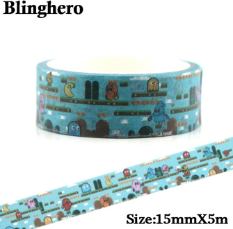 CA128 kawaii Washi Tape Adhesive Tape DIY Decoration Sticker Scrapbooking Diary Masking Tape Stationery Sticker 1pcs