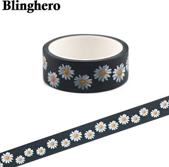 CA1366 15mm X 5m Small daisies Cute Flower Cartoon Washi Tapes Scrapbooking Diy Deco Creative Kawaii Masking Tapes