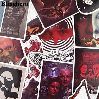 CA1529 15pcs/set Classic Horror Movie Stickers For Luggage Laptop Stickers waterproof skateboard toys