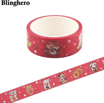 CA1560 15mmX5m Cute Cat Washi Tape Cute Paper Tape Decorative Adhesive Tape Stickers Scrapbooking DIY Stationery Tape