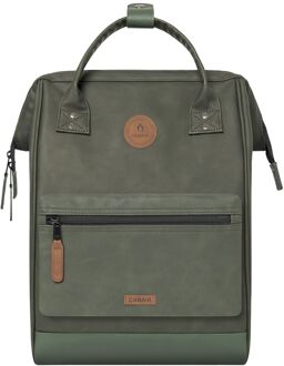 Cabaia Adventurer Bag Medium busan rugzak Groen - H 41 x B 27 x D 16 cm