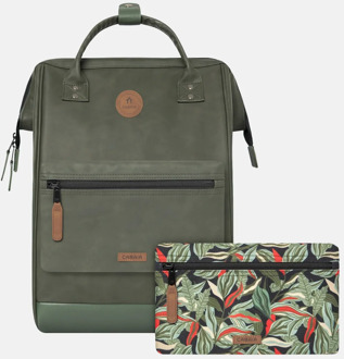 Cabaia Adventurer Nubuck laptoprugzak L 15 inch busan Groen