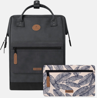 Cabaia Adventurer Nubuck laptoprugzak L 15 inch le harve Grijs