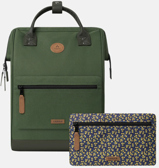 Cabaia Adventurer rugzak L 15 inch seoul Donkergroen