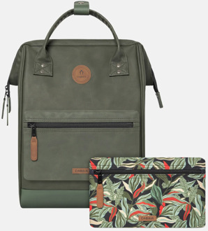 Cabaia Adventurer vegan nubuck rugzak M 13 inch busan Groen