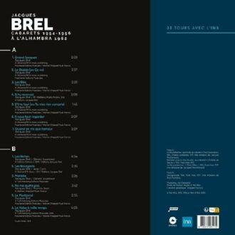 Cabarets 1954 - 1956 - Jacques Brel