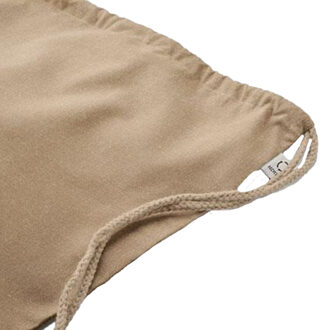 Cabetri kleurrijk gerecycled katoenen koordzakje Beige - One size