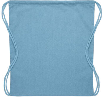 Cabetri kleurrijk gerecycled katoenen koordzakje Blauw - One size