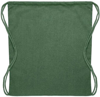 Cabetri kleurrijk gerecycled katoenen koordzakje Groen - One size