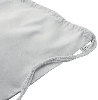 Cabetri kleurrijk gerecycled katoenen koordzakje - maat One size Wit