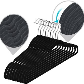 Cabide Multifuncional Garderobe Hanger, Ruimtebesparend Garderobe Kapstok, Afneembare Kleding Opslag Rack, sluit Haken Voor Hanger 5stk flocking hanger
