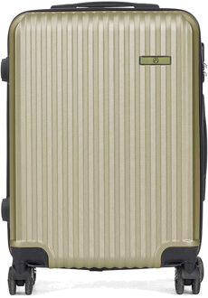 Cabine handbagage reis trolley koffer - zwenkwielen - 57 x 38 x 23 cm - 48 liter - groen - Handbagage koffers