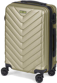 Cabine handbagage reis trolley koffer - zwenkwielen - 57 x 38 x 23 cm - 48 liter - groen