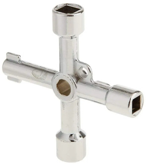 Cabinet Door Key-Square Cross Key Industrial Heating Valve Triangle Mechanical Water Meter Valve Elevator Cabinet Door Key