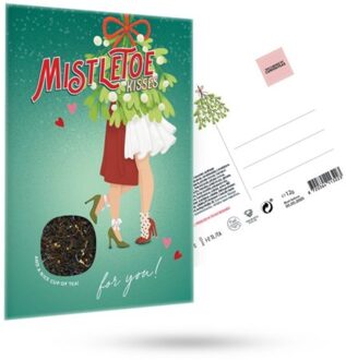 Cabinet of curiositeas - mistletoe kisses f/f thee wenskaart