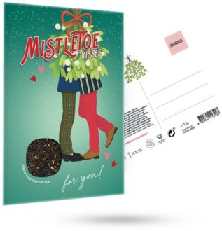 Cabinet of curiositeas - mistletoe kisses m/m thee wenskaart