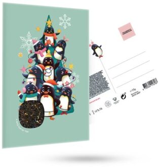 Cabinet of curiositeas - pinguin party thee wenskaart