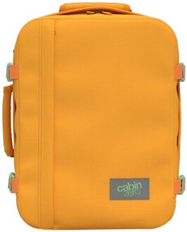 Cabinzero Classic 28L Ultra Light Cabin Bag honey comb weekendtas handbagage Geel - H 39 x B 29.5 x D 20 cm