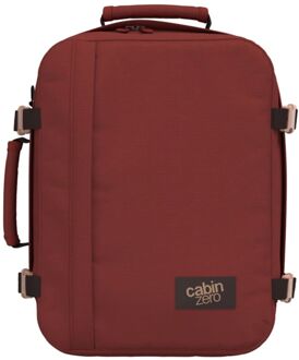 Cabinzero Classic 28L Ultra Light Cabin Bag sangria red weekendtas handbagage Rood - H 39 x B 29.5 x D 20 cm