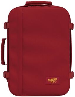 Cabinzero Classic 36L Ultra Light Cabin Bag ketchup weekendtas handbagage Rood - H 45 x B 31 x D 20 cm